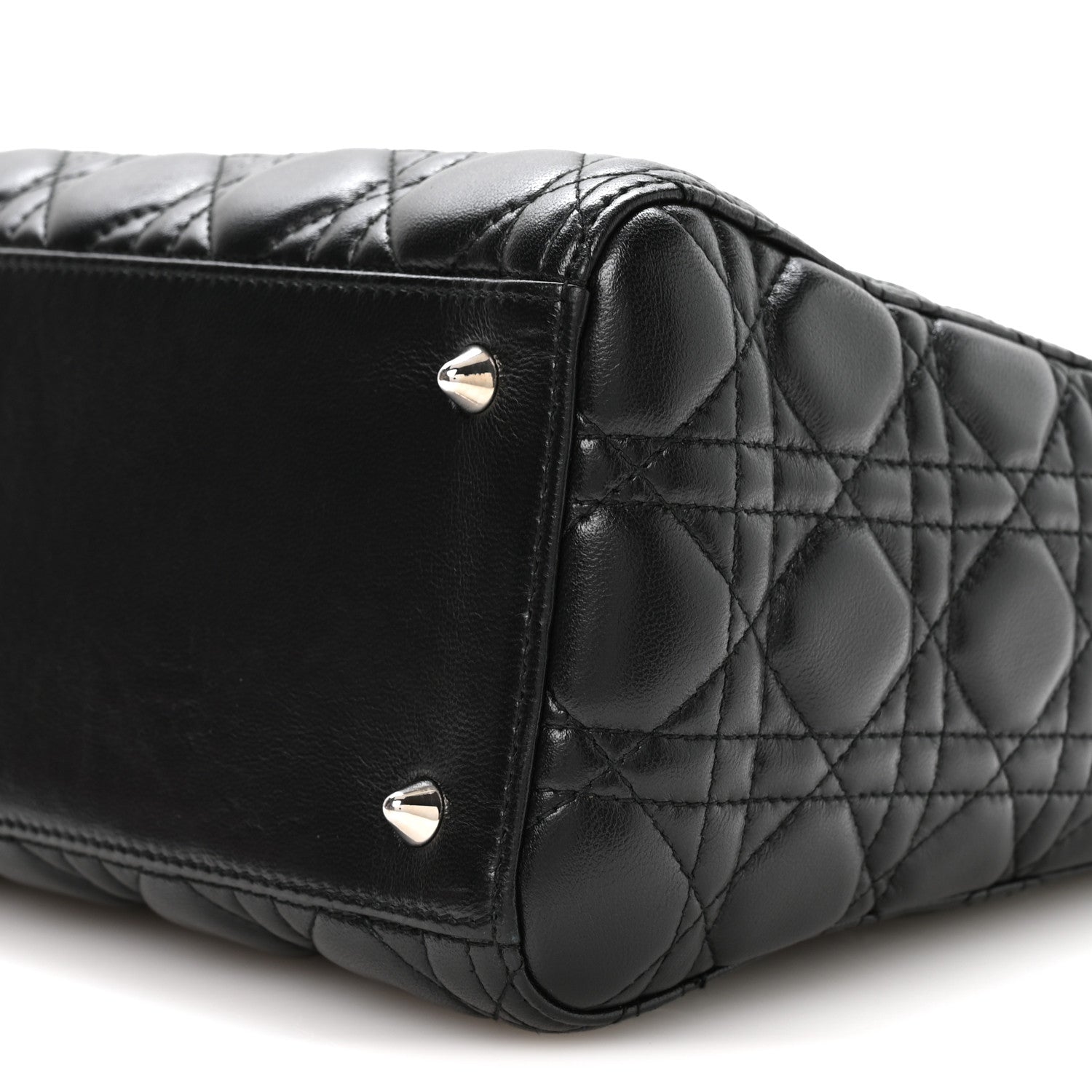 Lambskin Cannage Medium Lady Dior Black