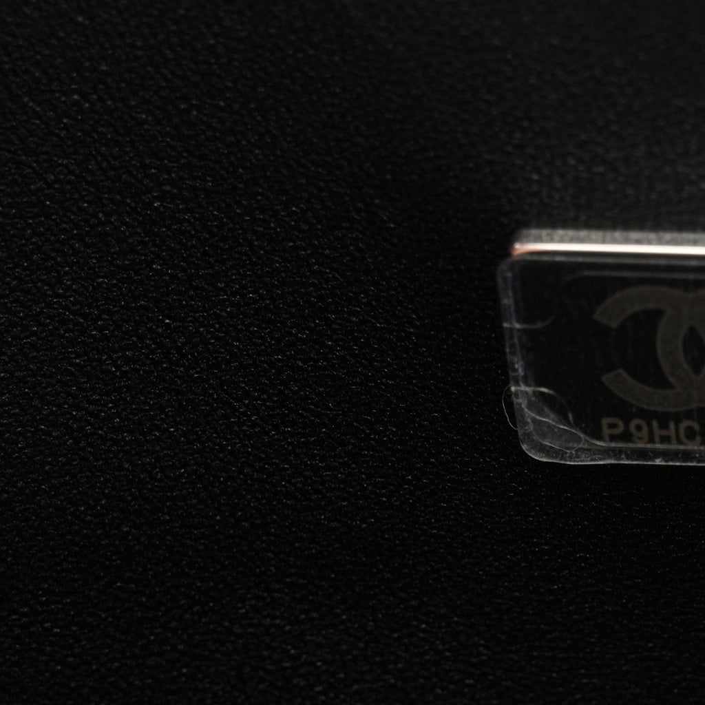 Lambskin Quilted Medium Double Flap So Black