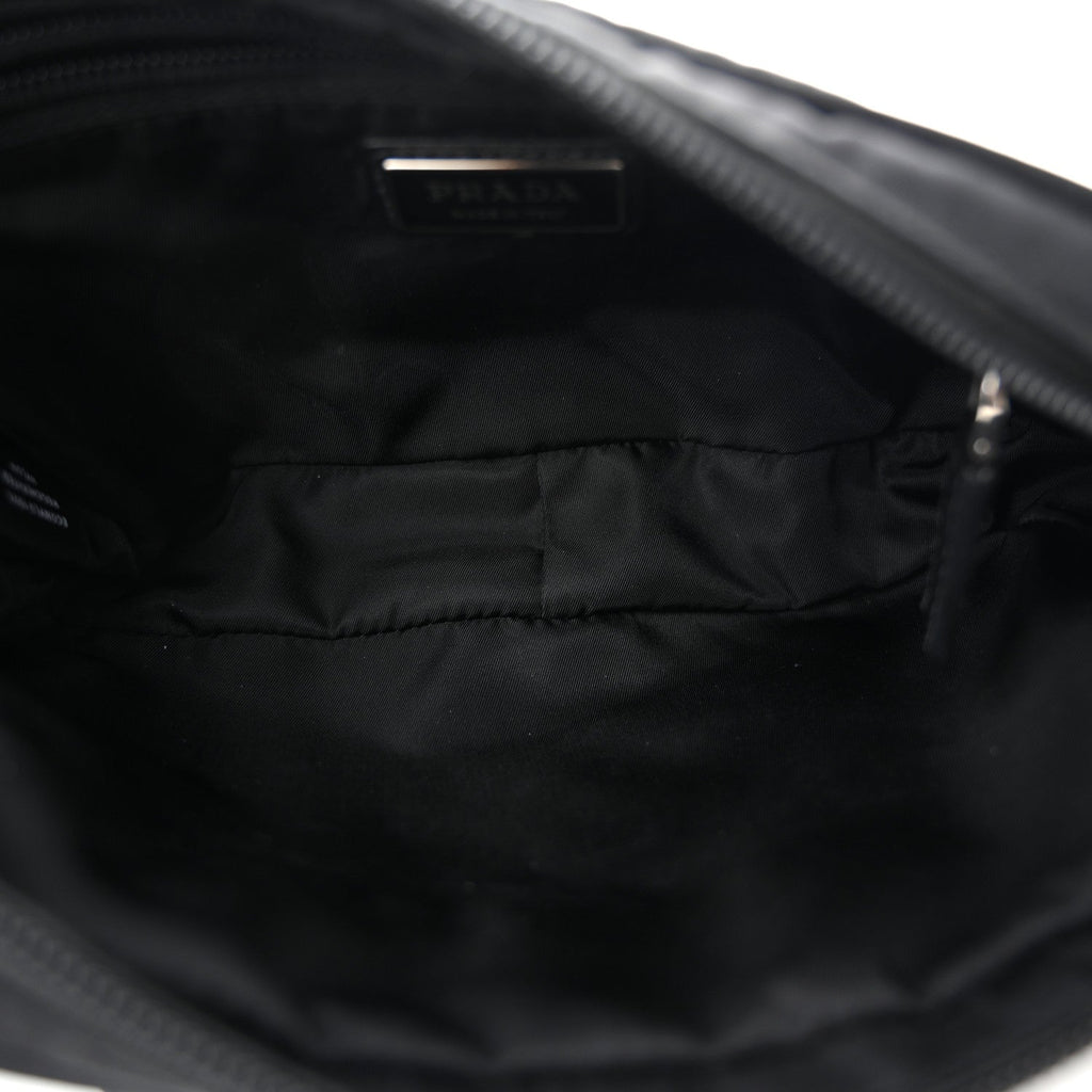 Re-Nylon Saffiano Belt Bag Black