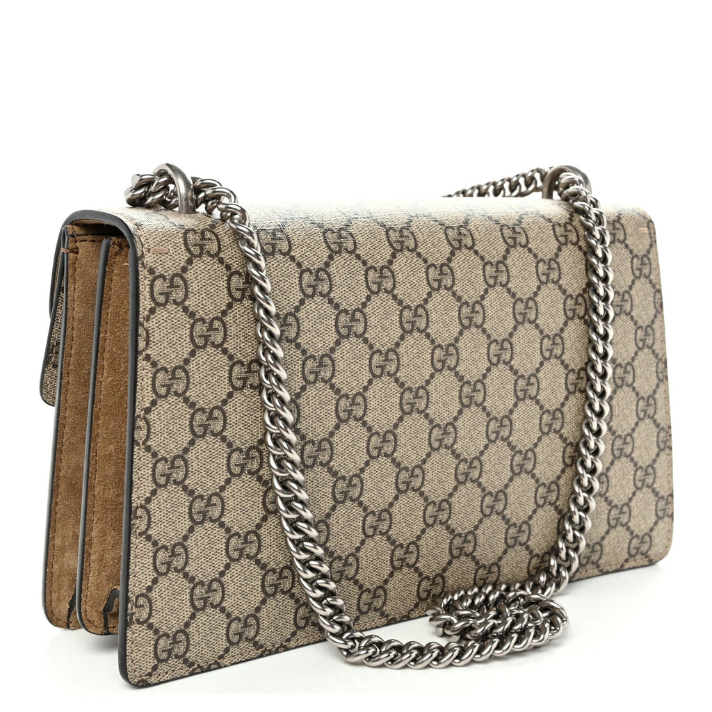 GG Supreme Monogram Small Dionysus Shoulder Bag Taupe