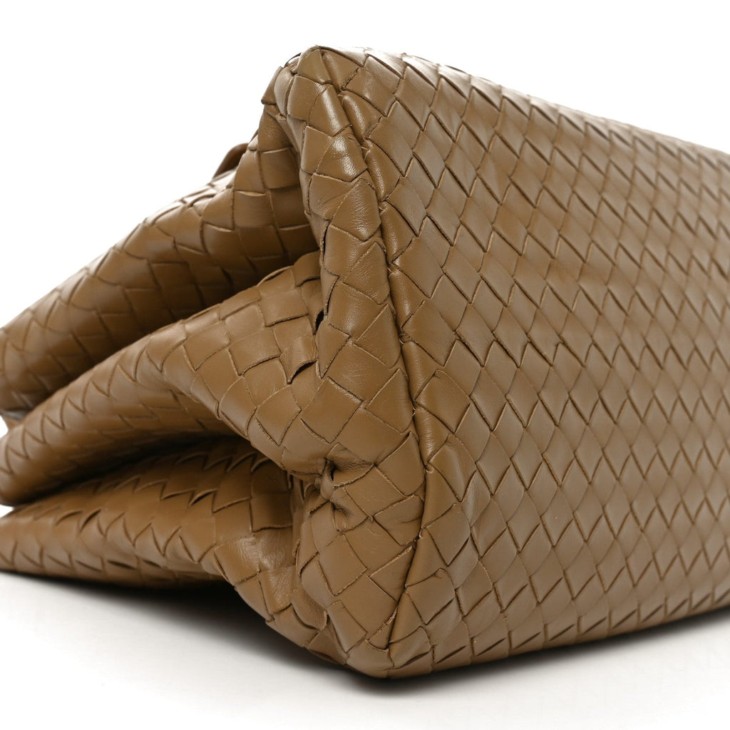 Nappa Intrecciato Small Roma Tote New Cigar
