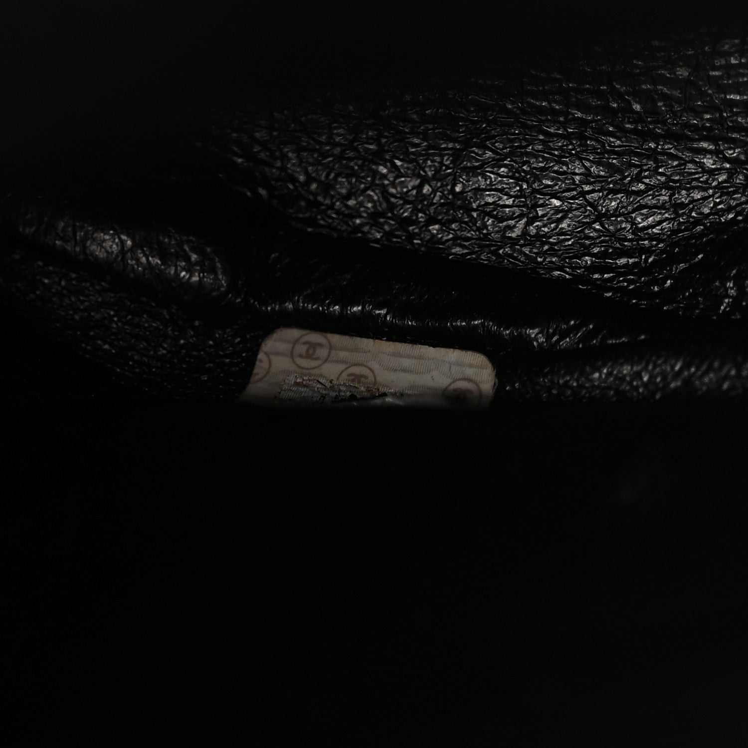 Lambskin Quilted Drawstring Backpack Black