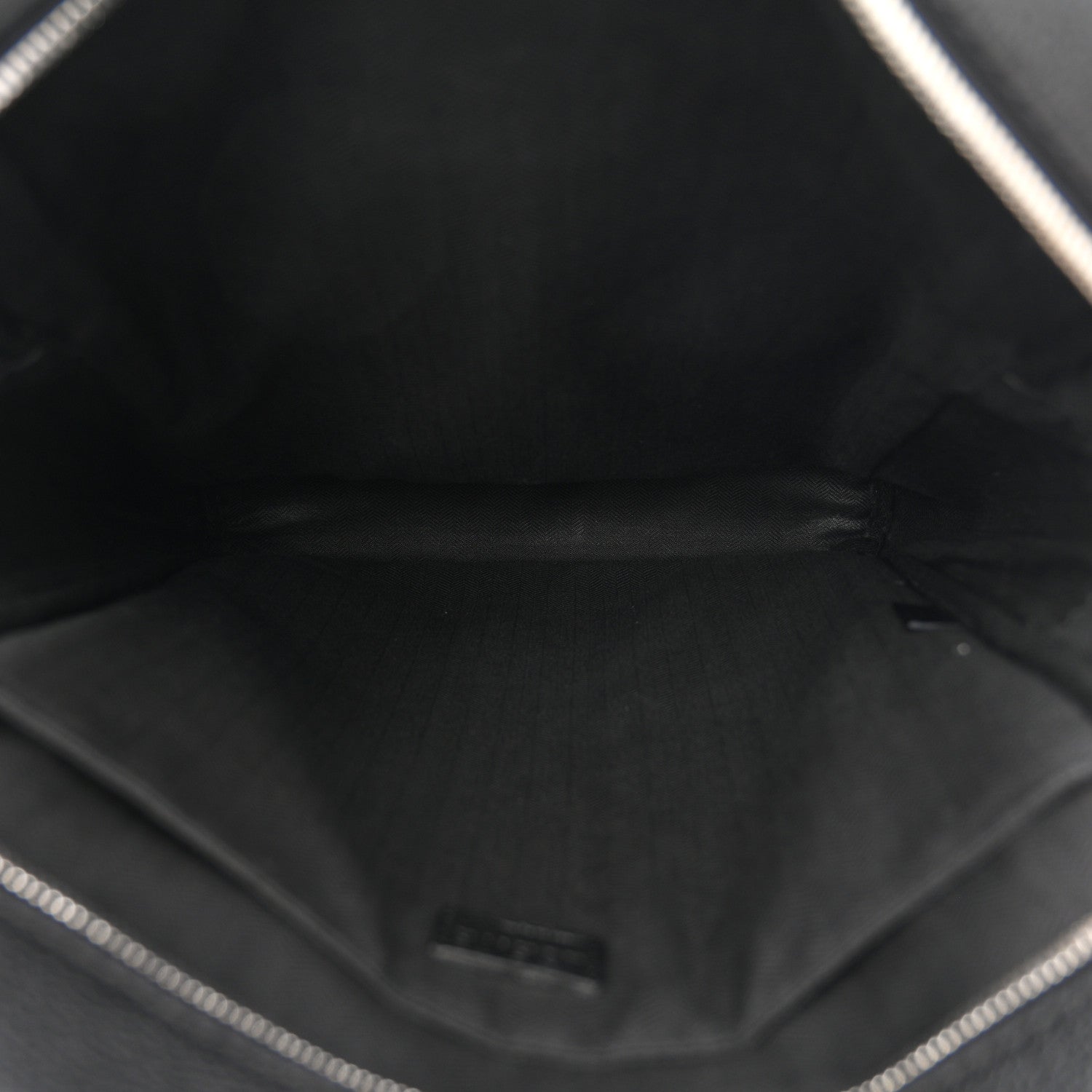 Grained Calfskin Military Backpack Black