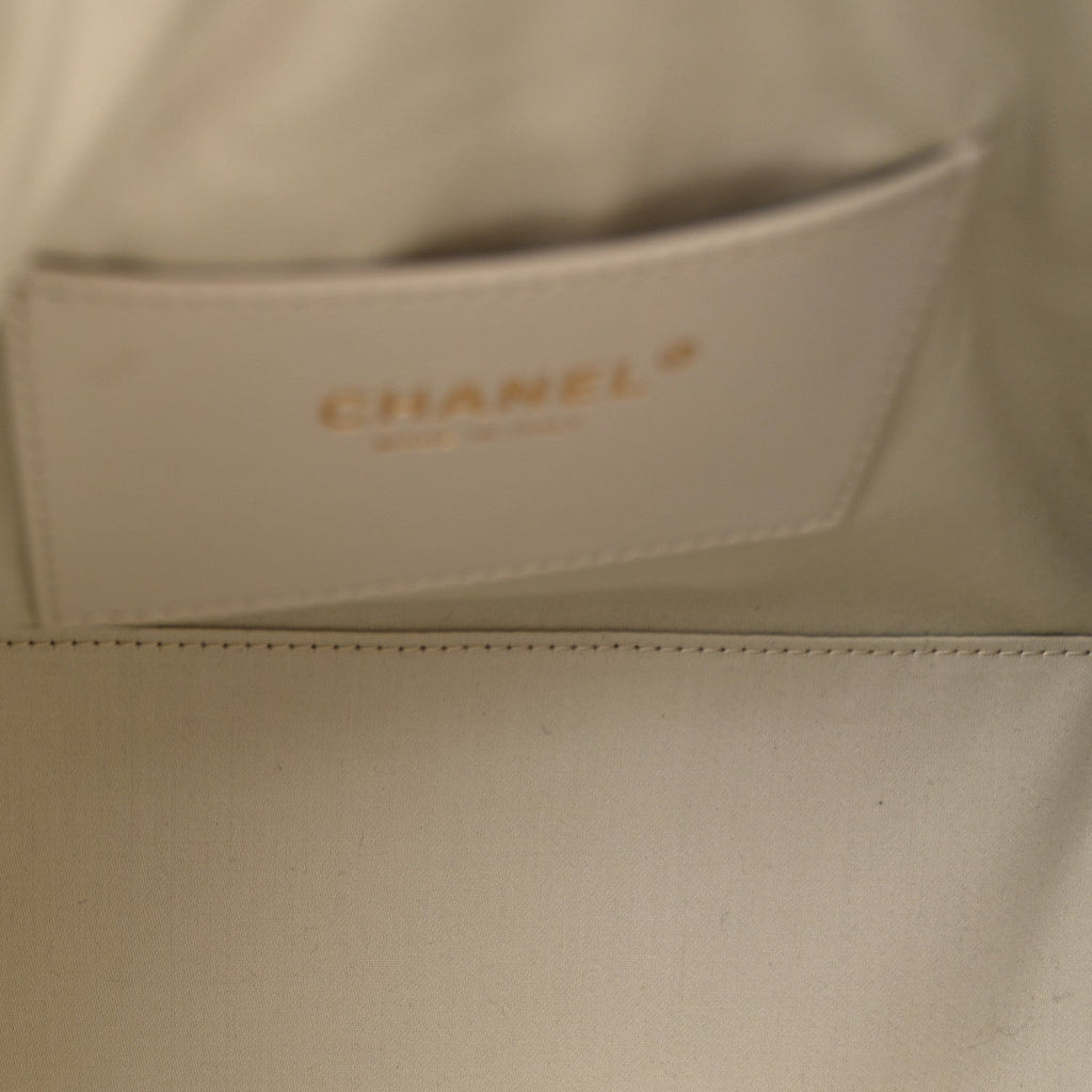 Caviar Quilted Small Chanel 25 Handbag Light Grey