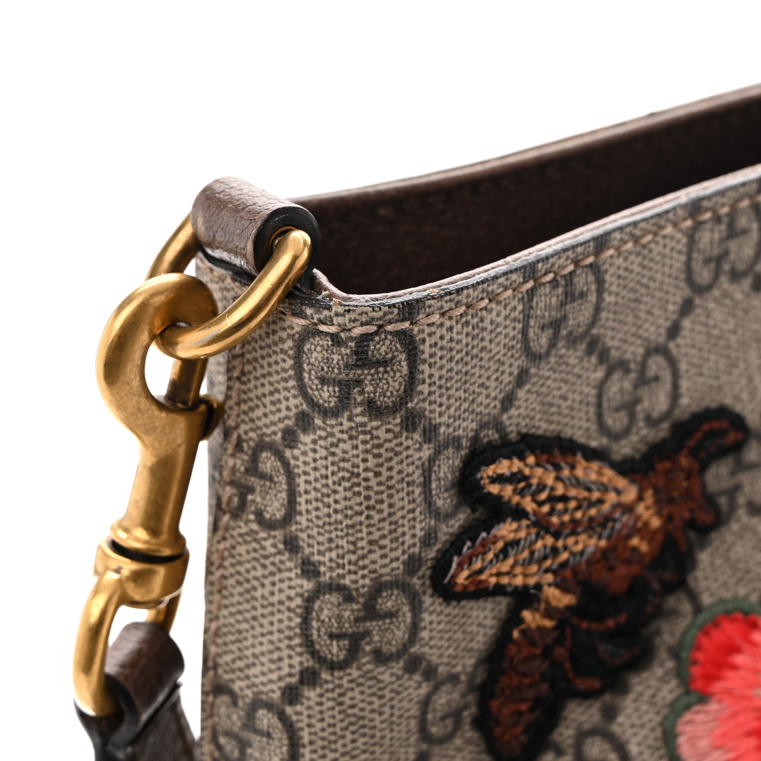 Soft GG Supreme Monogram Courrier Medium Crossbody Tote Beige New Acero