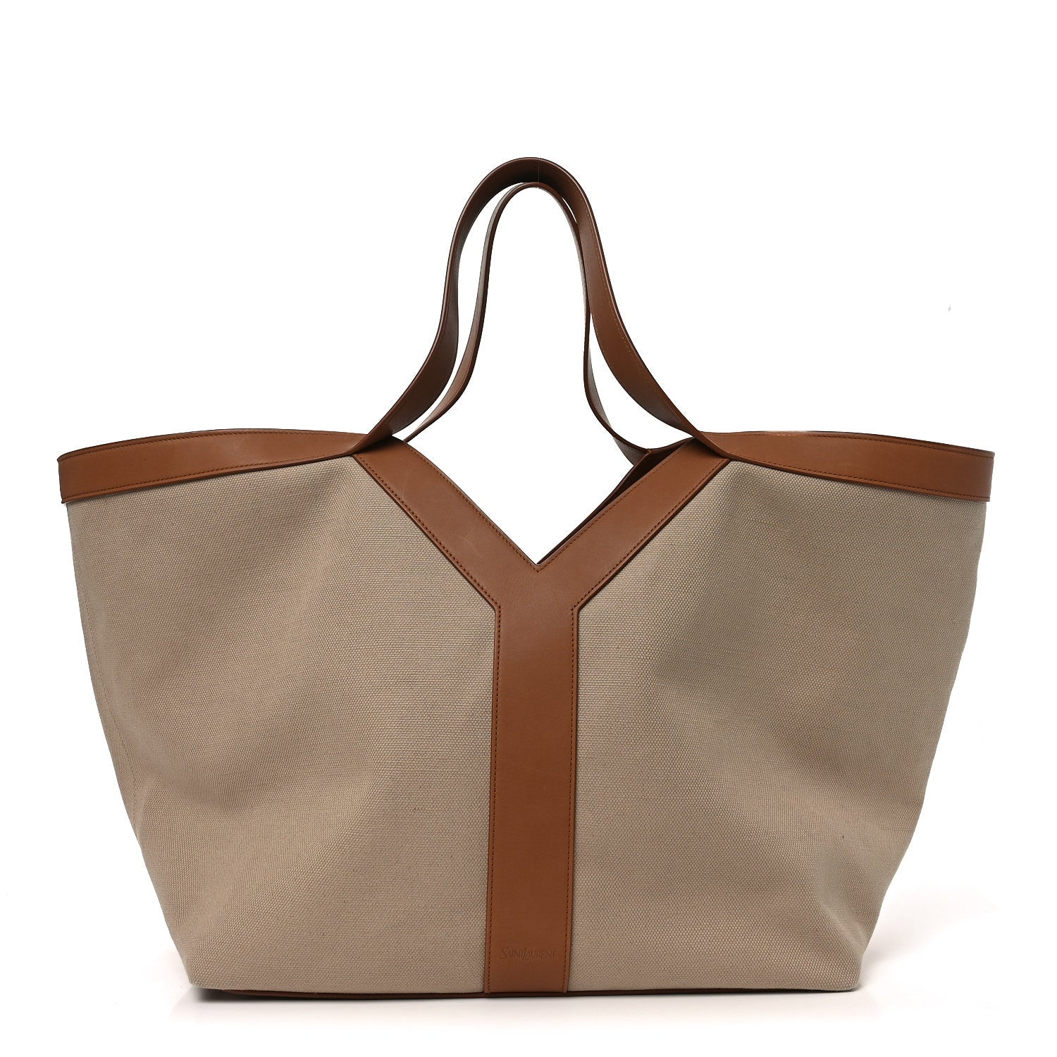 Canvas Y Tote Beige Brick