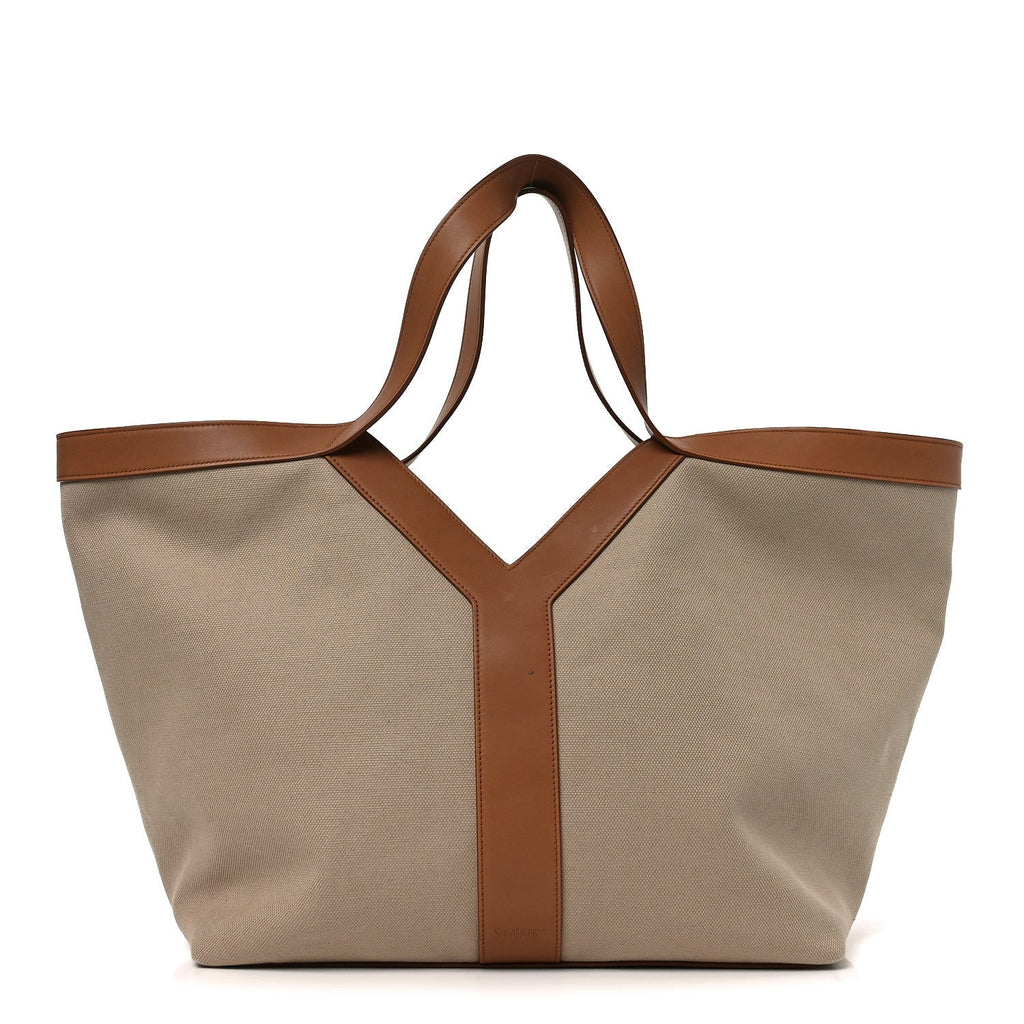 Canvas Calfskin Y Tote Desert Dust Brick