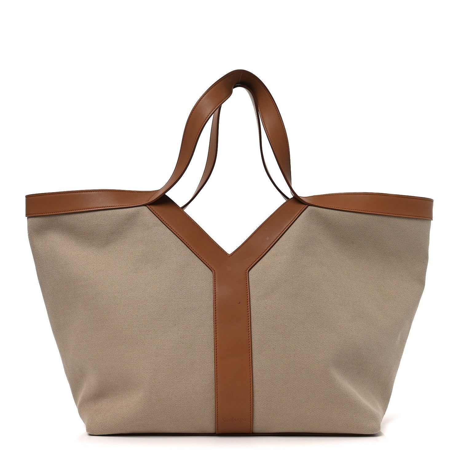 Canvas Calfskin Y Tote Desert Dust Brick