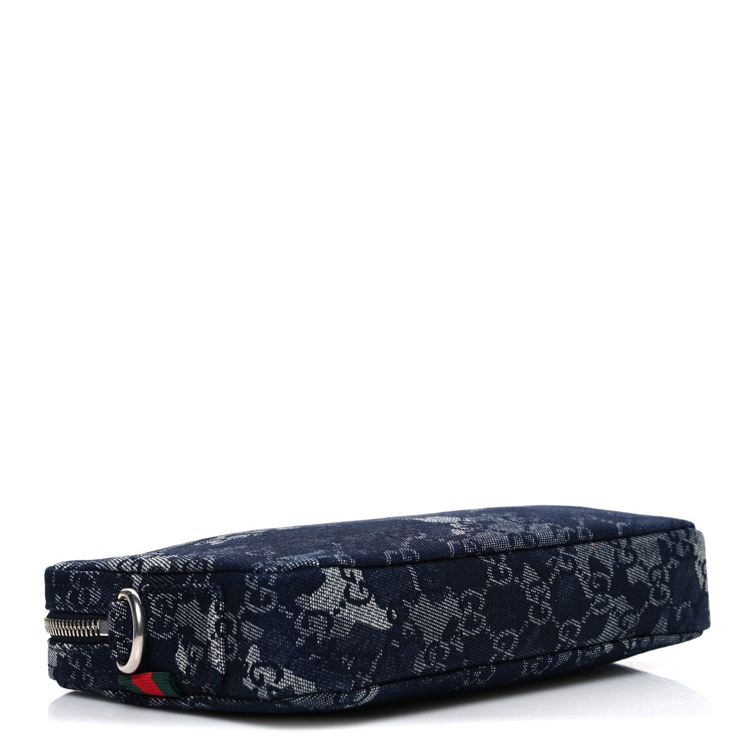 Denim GG Monogram Camouflage Small Crossbody Bag Blue