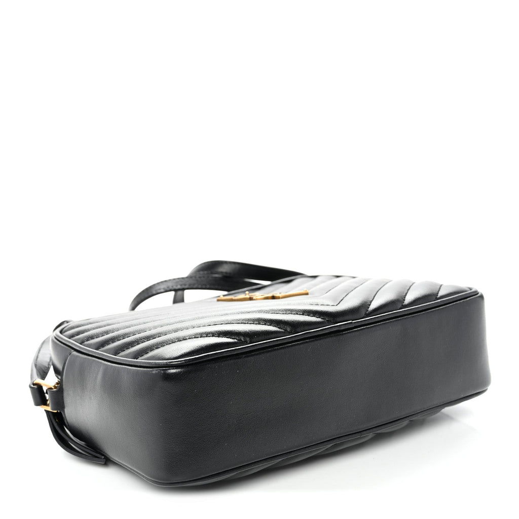 Calfskin Matelasse Monogram Lou Camera Bag Black