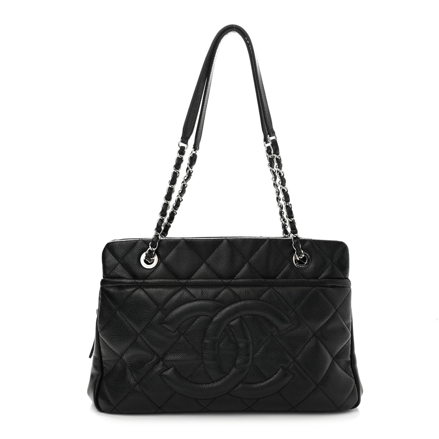 Caviar Quilted CC Timeless Soft Tote Black