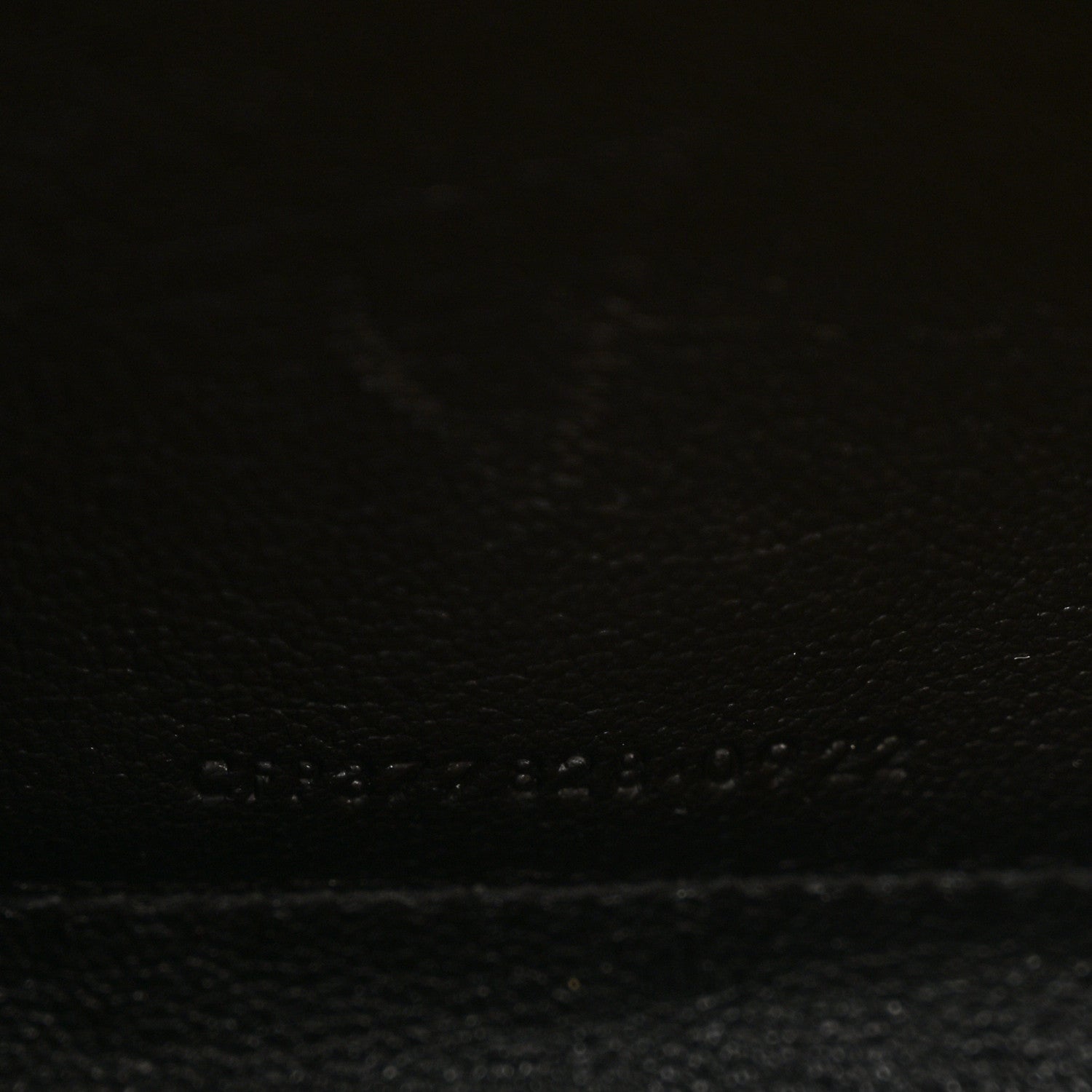 Grain De Poudre Matelasse Chevron Monogram Chain Wallet Natural Dark
