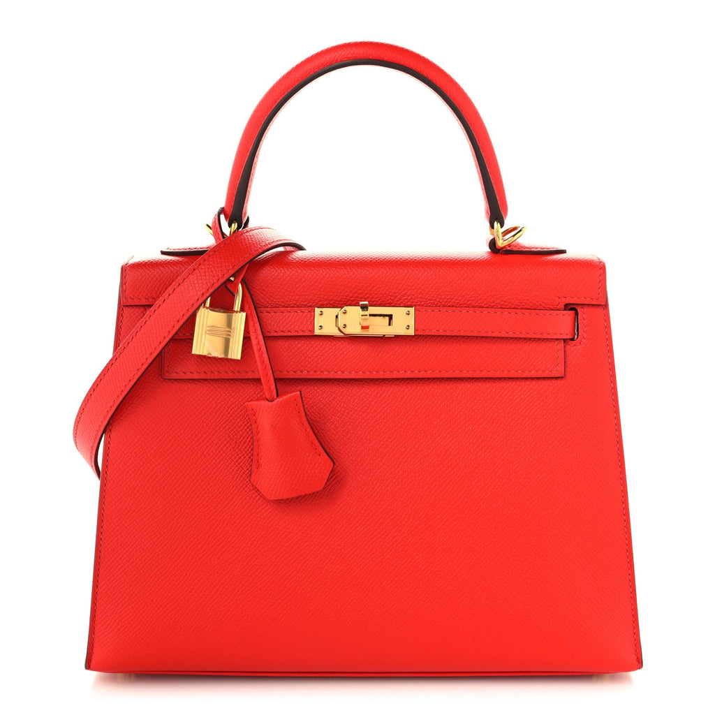 Epsom Kelly Sellier 25 Rouge De Coeur