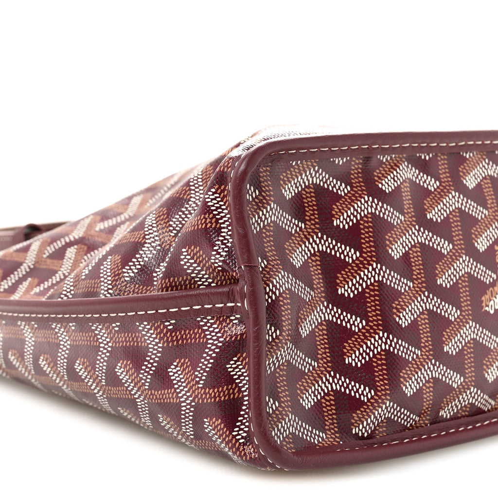 Goyardine Reversible Mini Anjou Burgundy