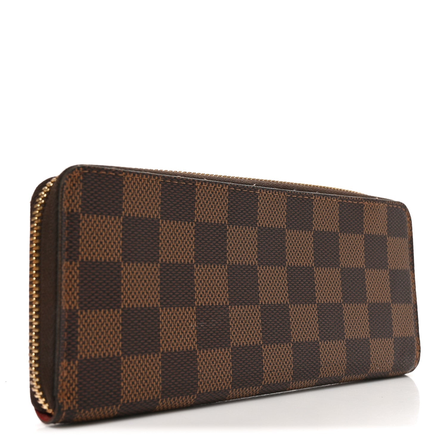Damier Ebene Clemence Wallet Cherry