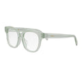 Celine Eyeglasses Square Full Rim, Transparent Teal Frame and Clear Demo Lens Lens CL50086I093