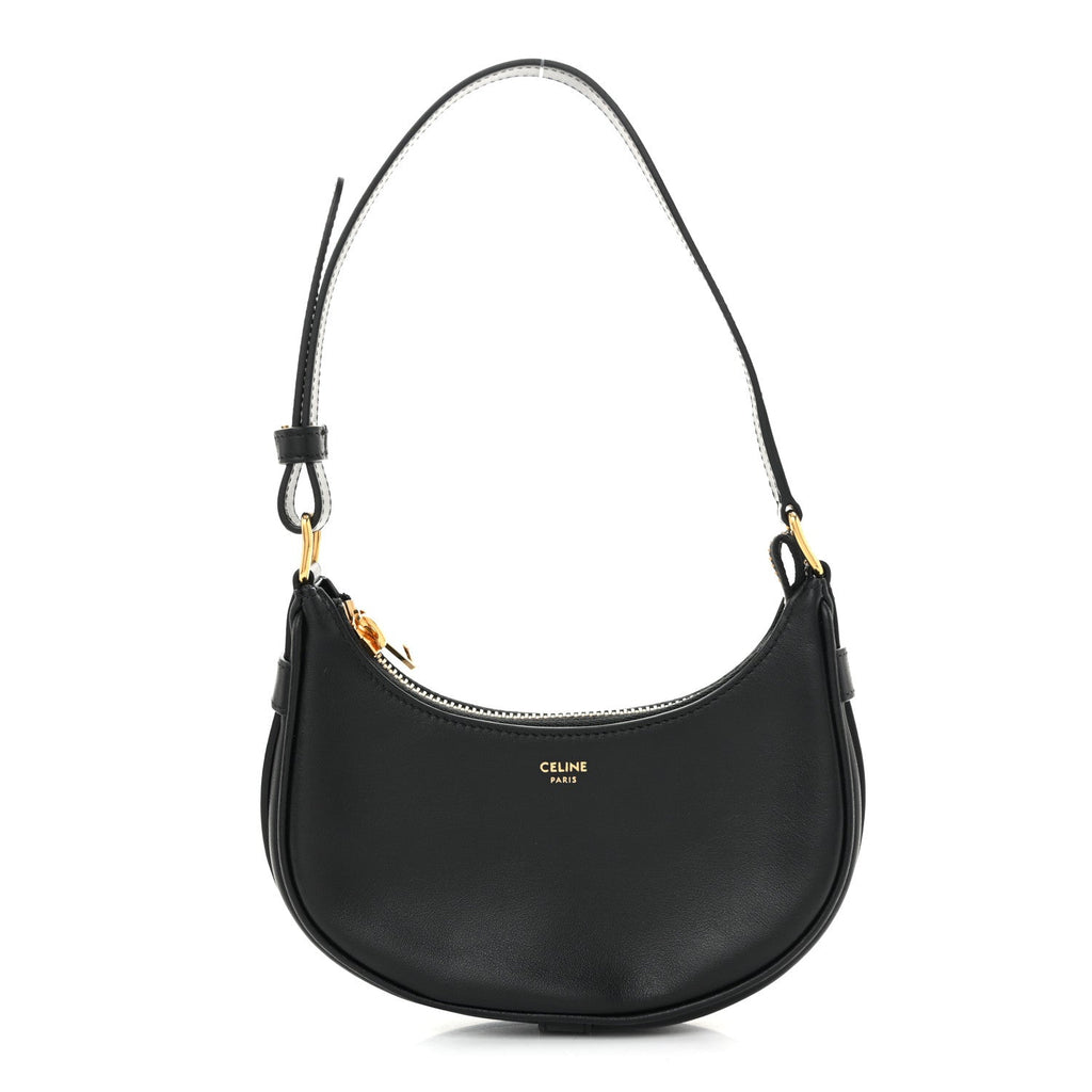 Smooth Calfskin Mini Ava Shoulder Bag Black
