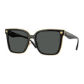 Versace Sunglasses Butterfly Full Rim, Black Frame and Dark Grey Lens VE2278DGB1/87