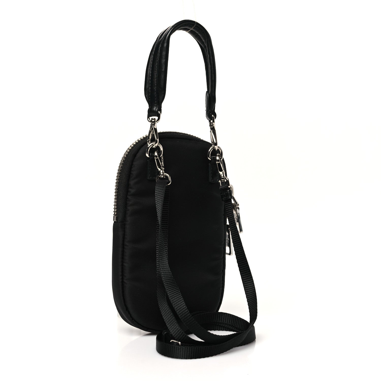 Tessuto Nylon Pocket Mini Bag Black