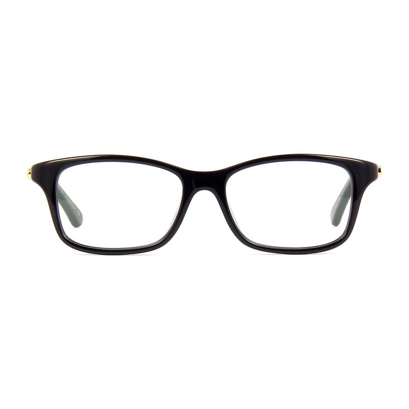 Gucci Eyeglasses Square Full Rim, Shiny Black/Green/Red Frame and Clear Demo Lenses Lens GG0720OA002