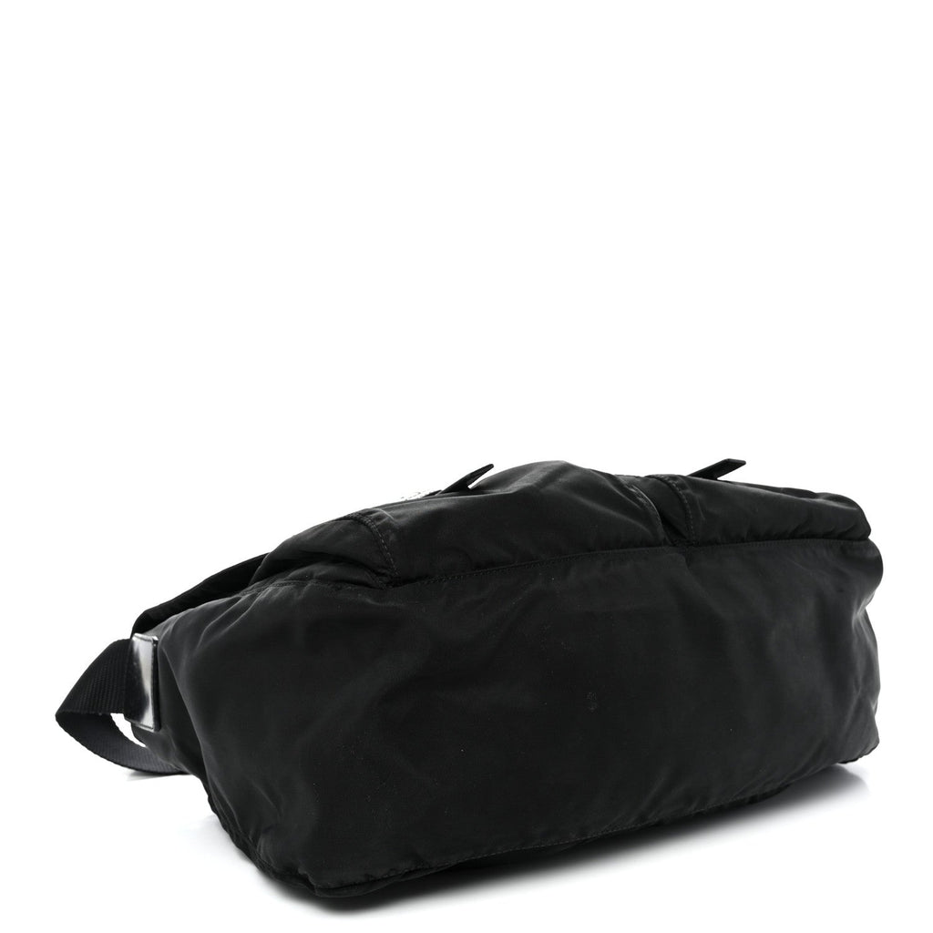 Nylon Vela Sport Messenger Bag Black