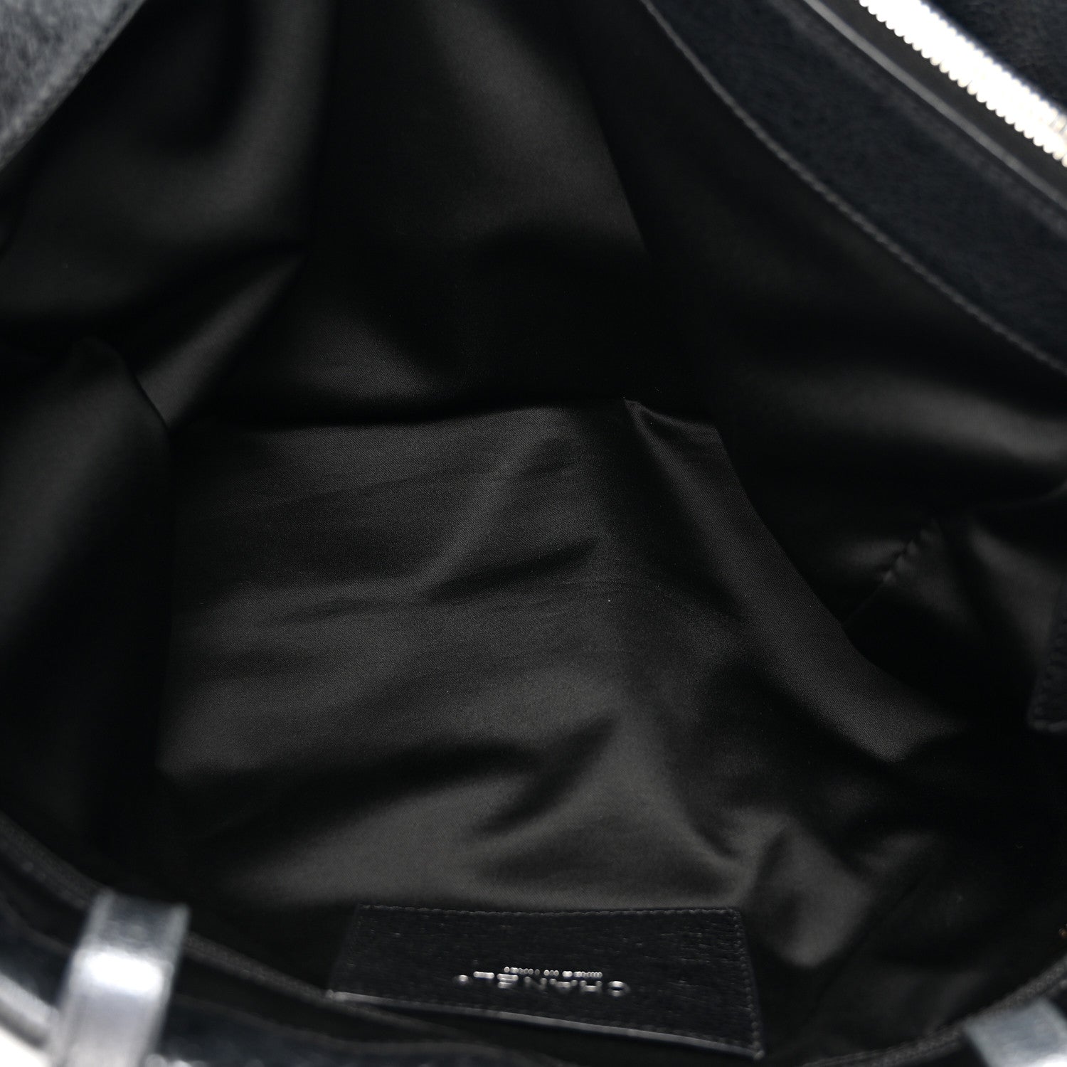 Glazed Calfskin Large On The Road Tote Black