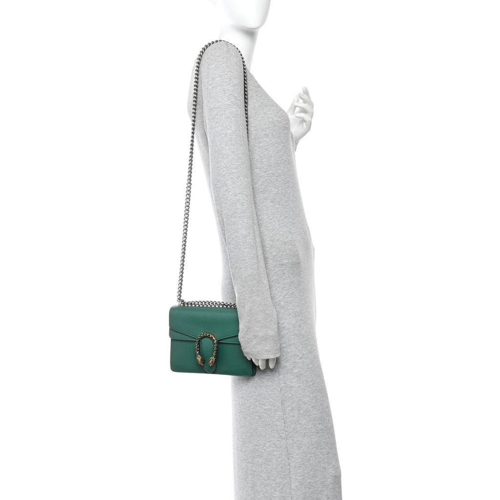 Calfskin Mini Dionysus Shoulder Bag Emerald