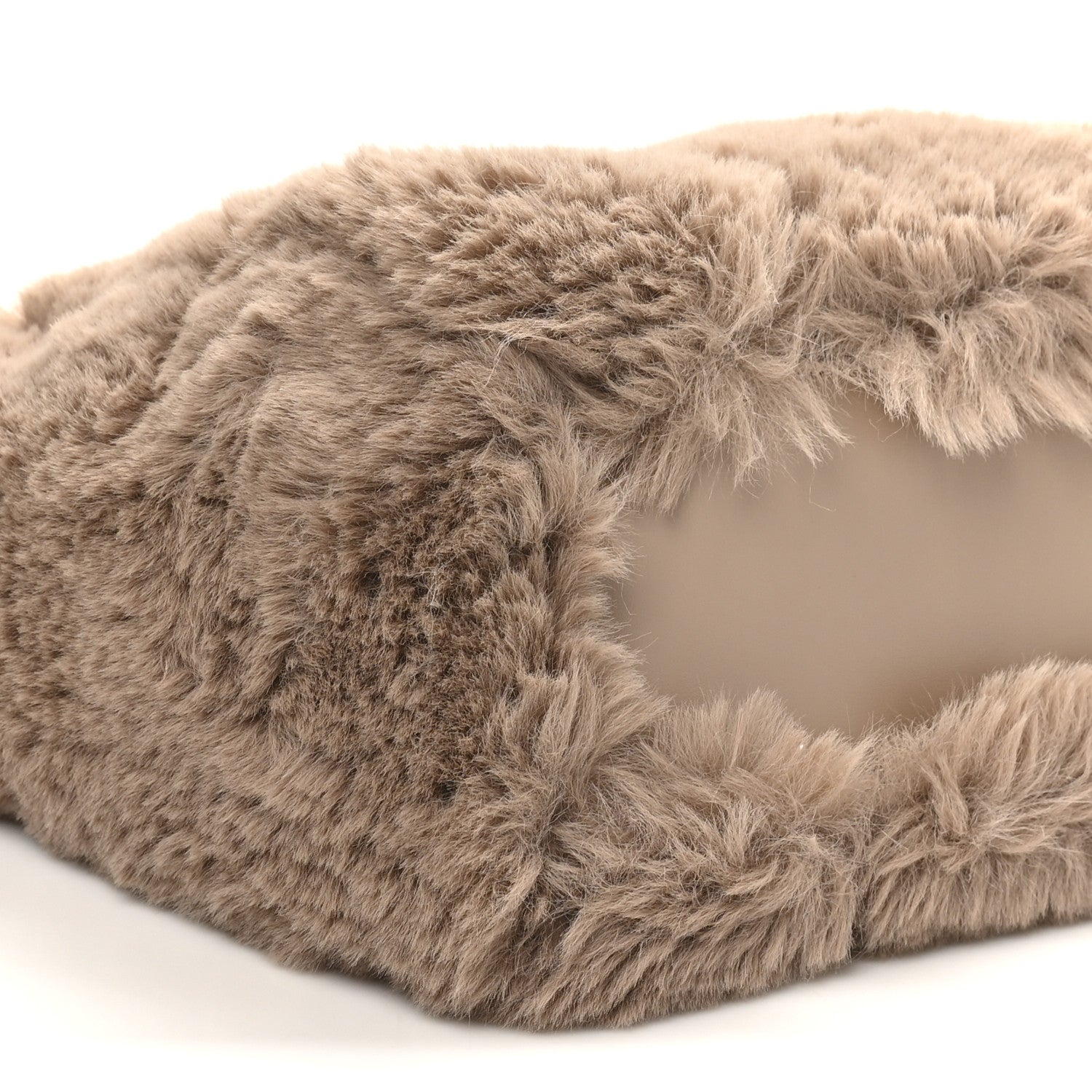 Faux Fur Mini The Year Of The Rabbit Tote Bag Beige