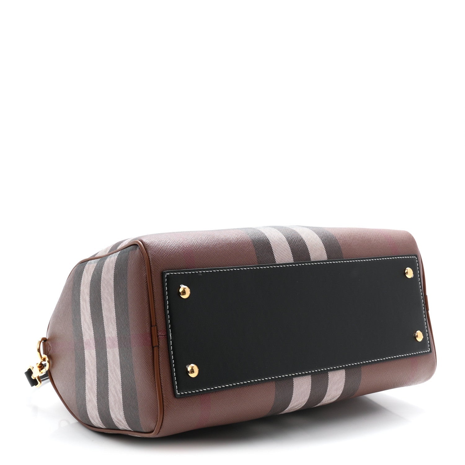 E-canvas Check Bowling Bag Dark Birch Brown