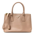 Saffiano Small Galleria Double Zip Tote Cammeo