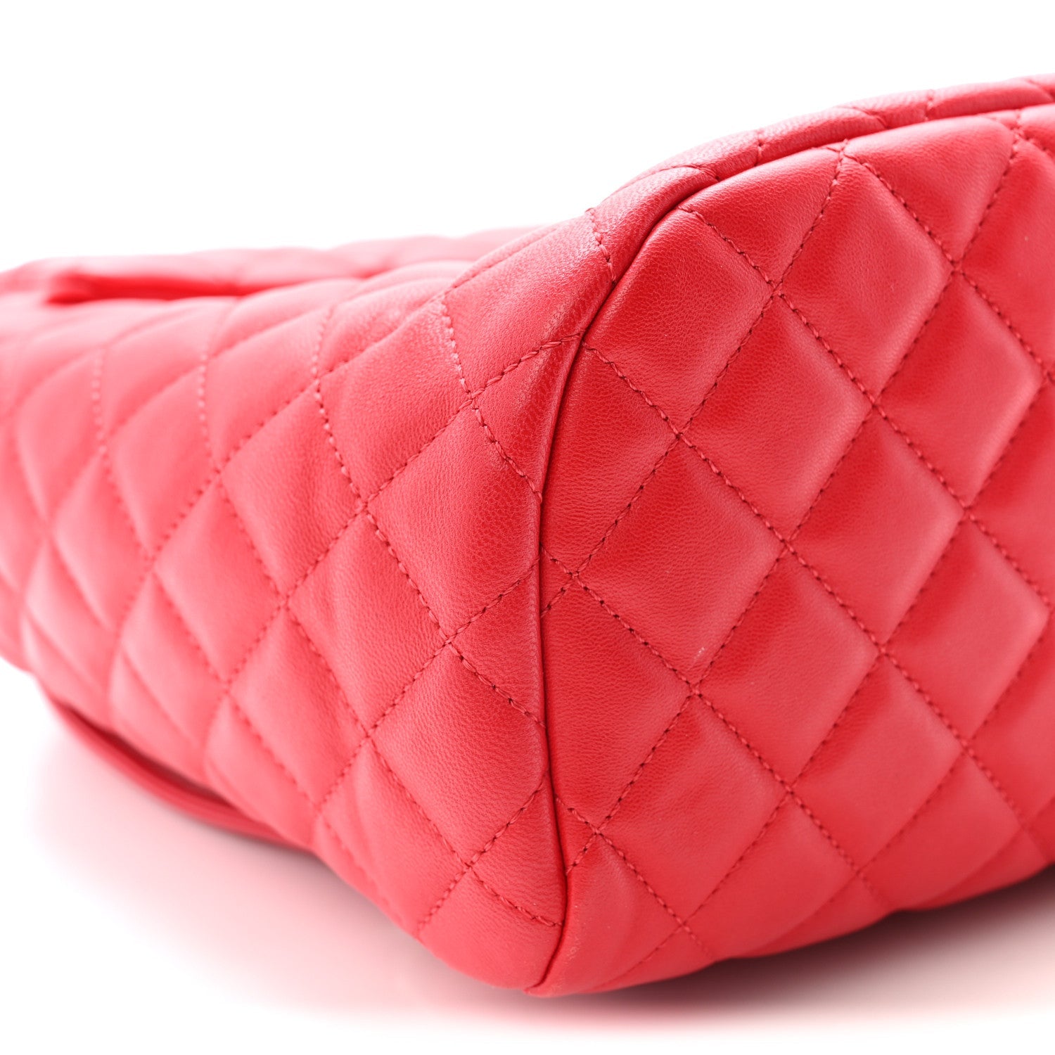 Lambskin Quilted Small Urban Spirit Backpack Red