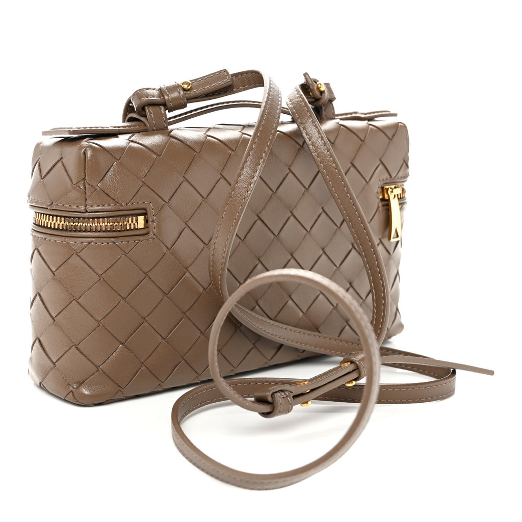 Calfskin Intrecciato Bang Bang Vanity Case Pinecone