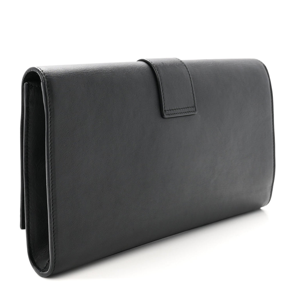 Calfskin Classic Y Ligne Clutch Black