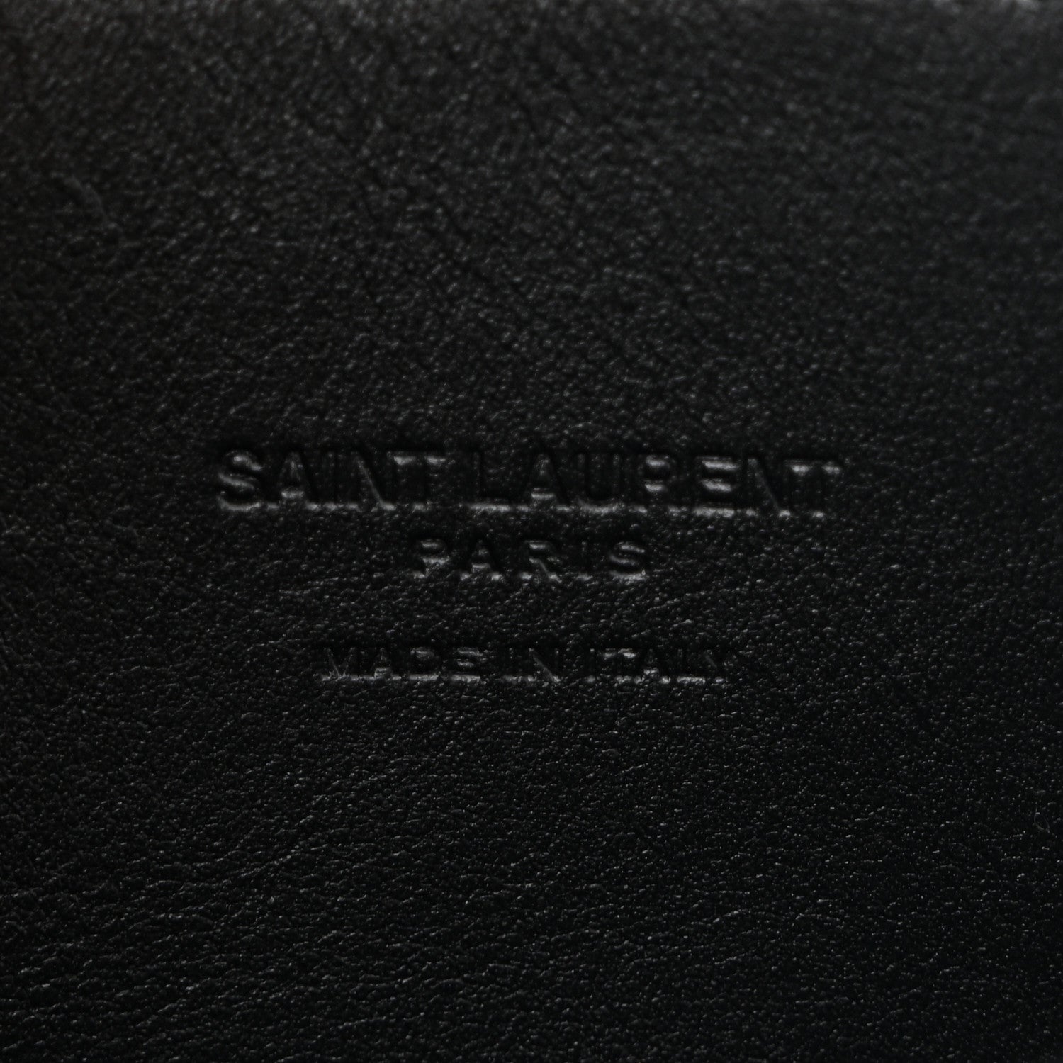 Patent Calfskin Clutch Black