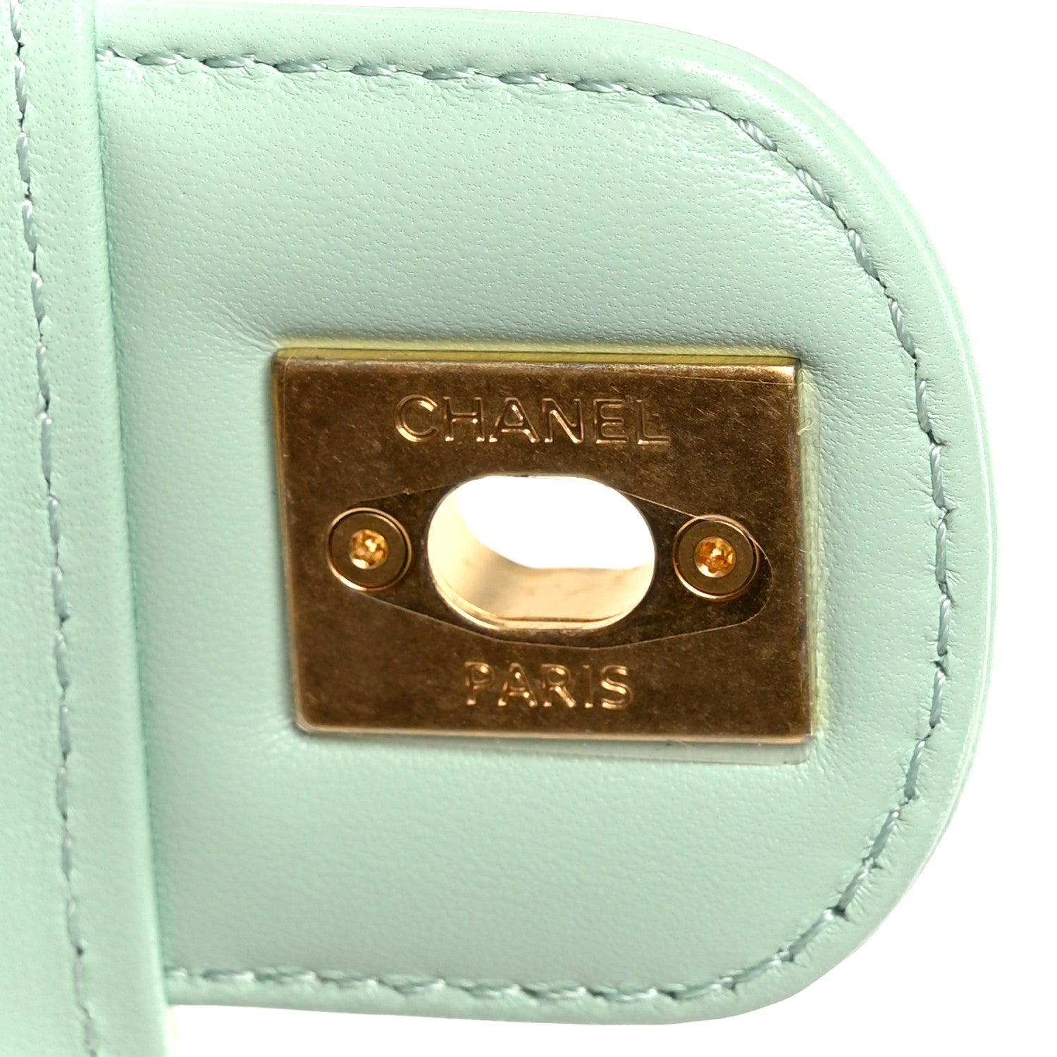 Tweed Handle Crush Top Handle Flap Bag Light Blue Ecru
