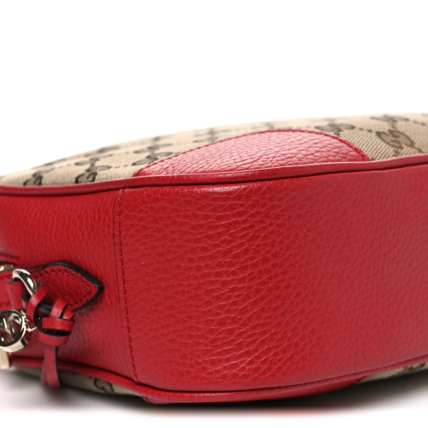 Monogram Dollar Calfskin Mini Bree Messenger Bag Red
