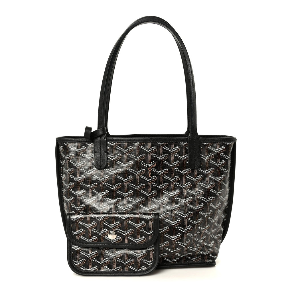 Goyardine Reversible Mini Anjou Black