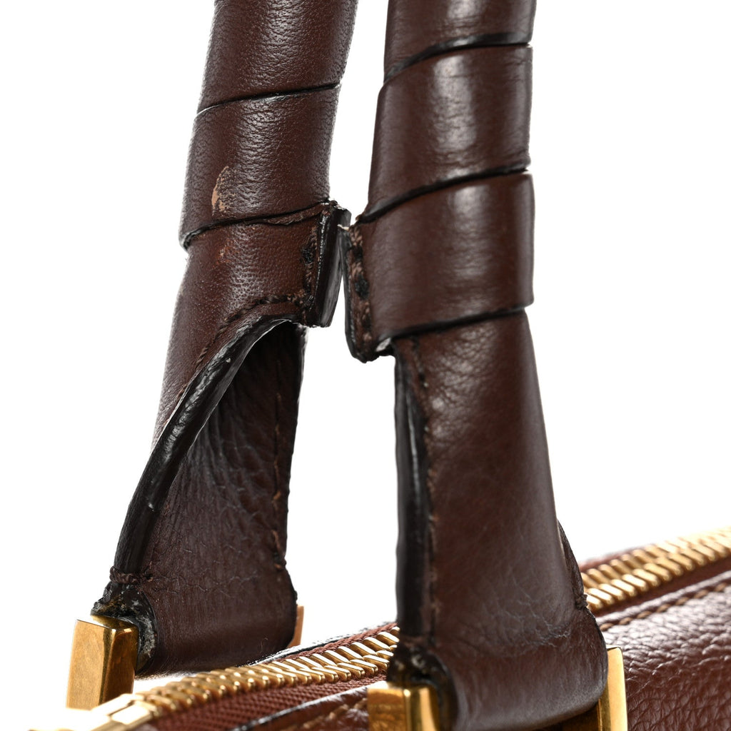 Calfskin Medium Marcie Satchel Ebony