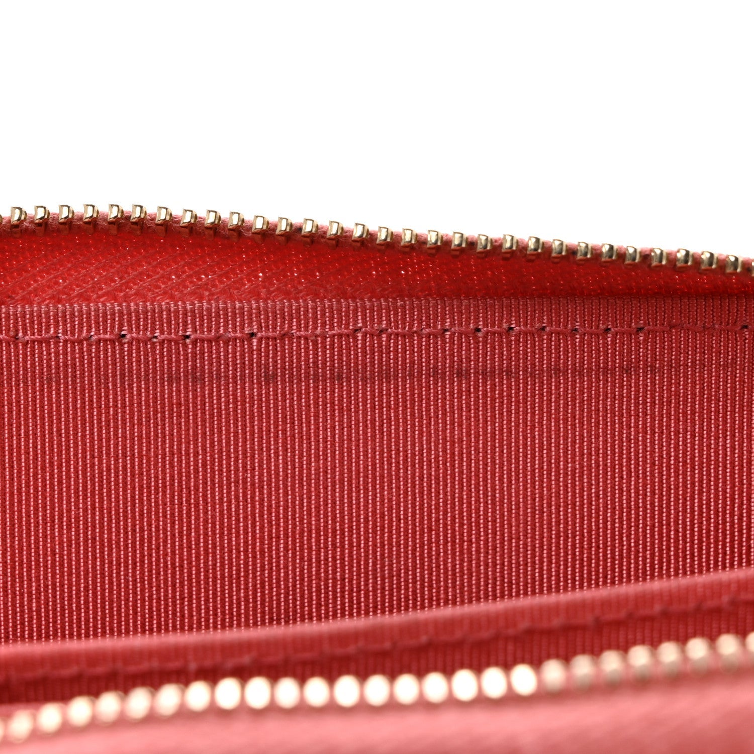Metallic Caviar Quilted Zip Coin Purse Pink