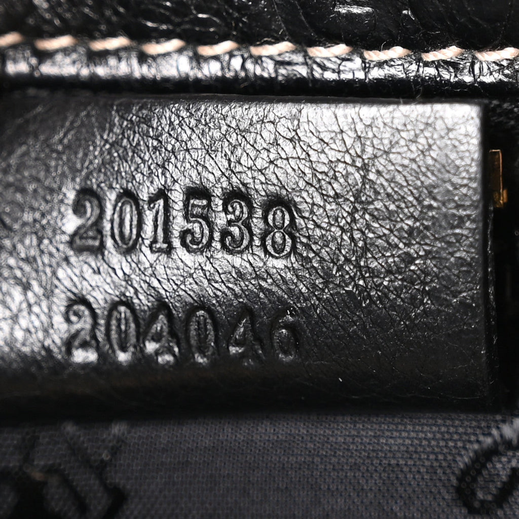 Guccissima Small Flat Messenger Bag Black