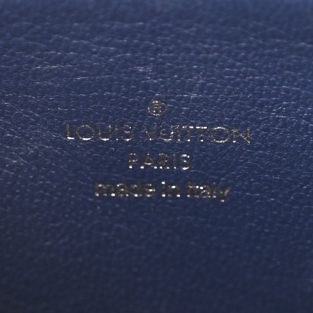 Lambskin Embossed Monogram Coussin PM Camel