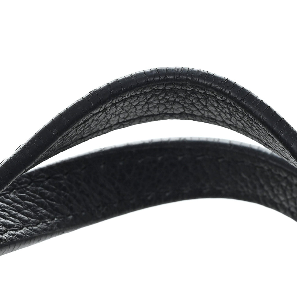 Grained Calfskin Lockme Shopper Black