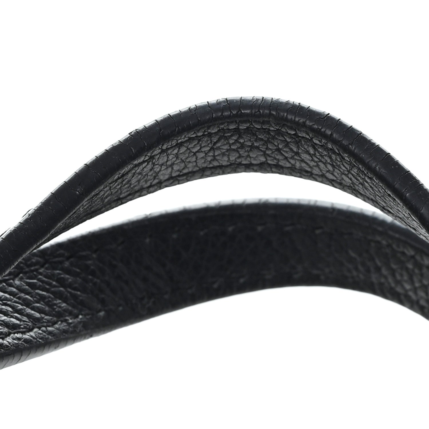 Grained Calfskin Lockme Shopper Black