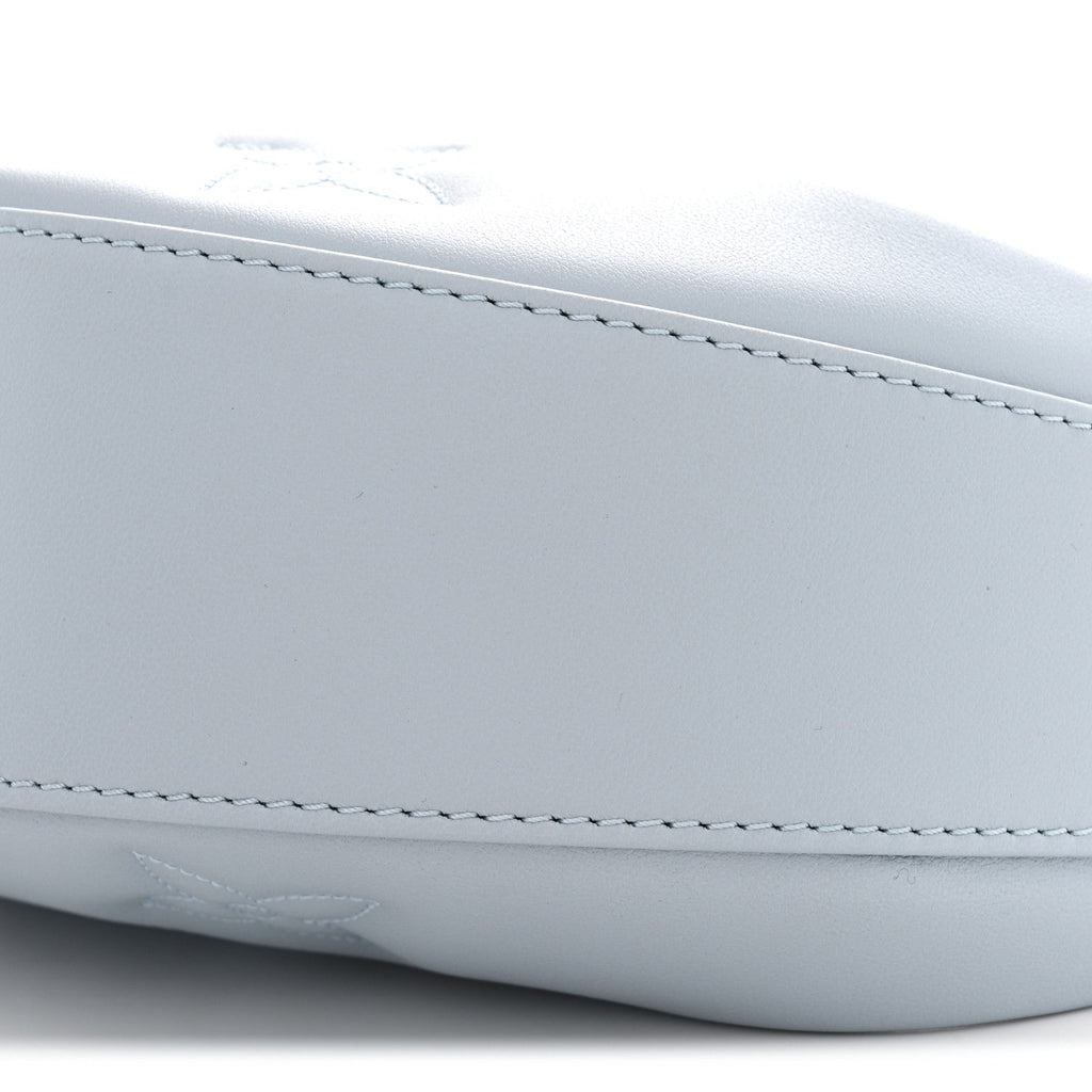Calfskin Bubblegram Over The Moon Ice Blue