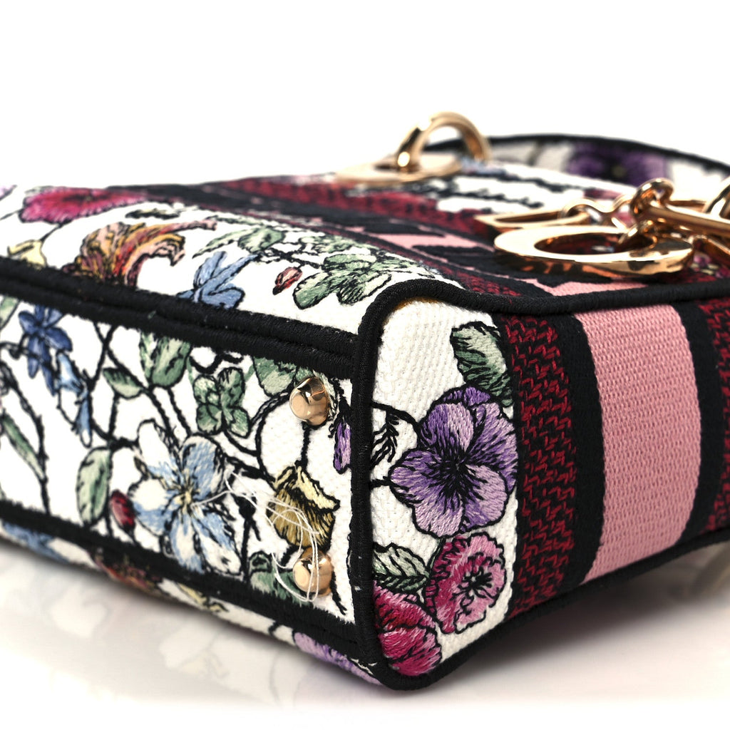 Canvas Florilegio Embroidered Mini Lady D-Lite White Multicolor