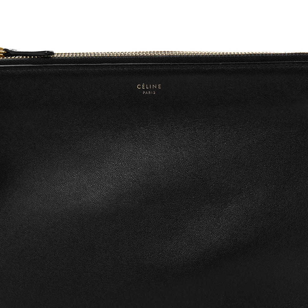 Lambskin Small Trio Crossbody Bag Black
