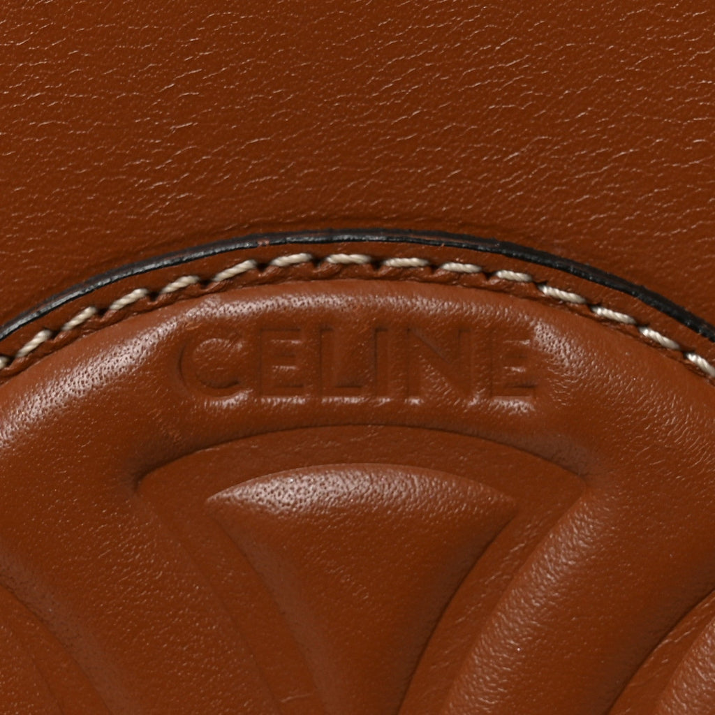 Smooth Calfskin Small Cuir Triomphe Bucket Bag Tan