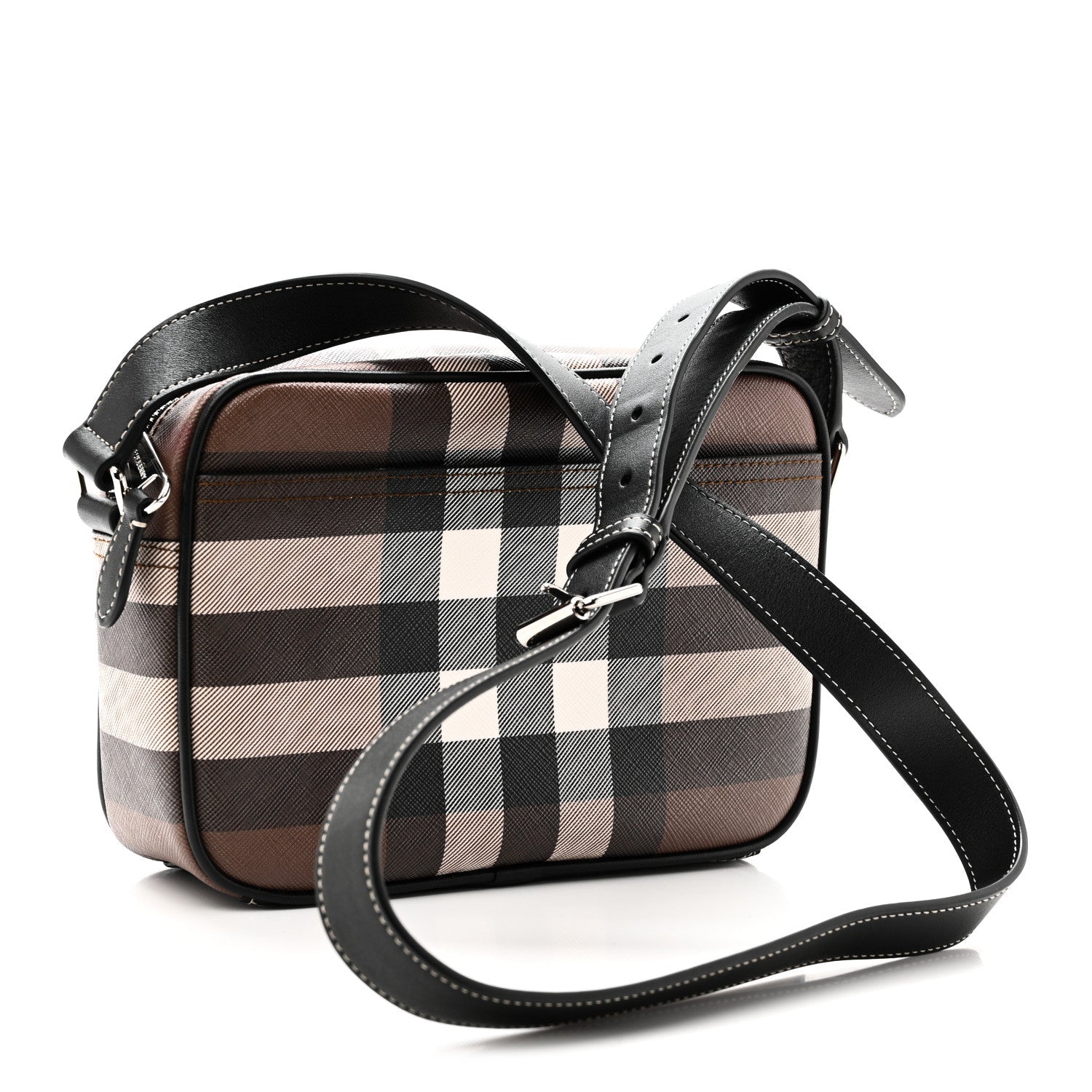 Canvas Check Paddy Messenger Birch Brown
