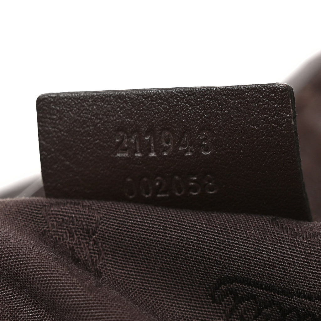 Guccissima Large Sukey Tote Dark Brown