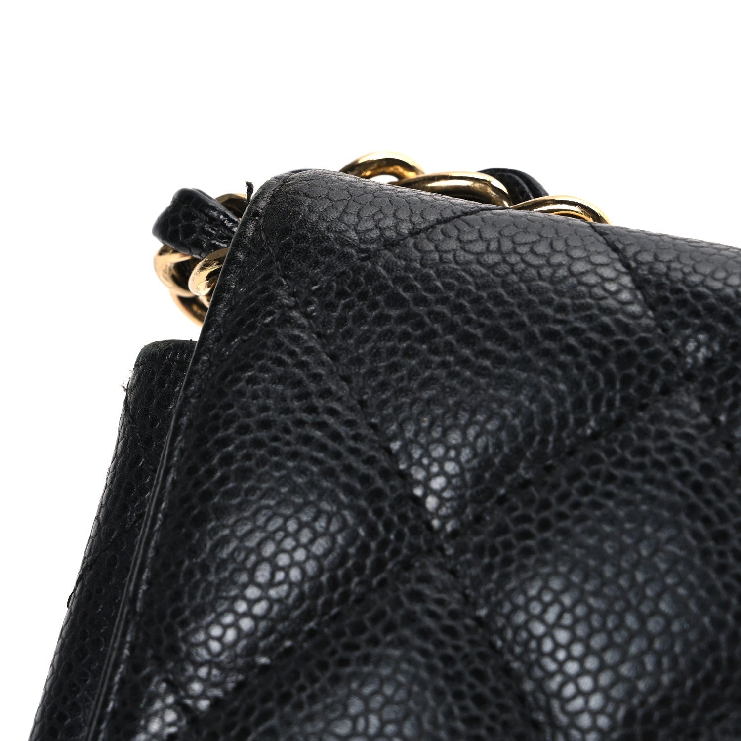 Caviar Quilted Jumbo Single Flap Black